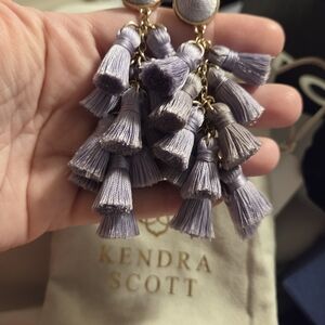 Kendra Scott Purple Tassel Earrings